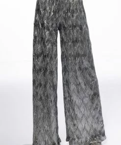 ABOVE ALL METALLIC WIDE LEG PANT -FINESSE-shop above all metallic wide leg pant silver 3 3