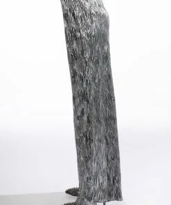 ABOVE ALL METALLIC WIDE LEG PANT -FINESSE-shop above all metallic wide leg pant silver 4 4