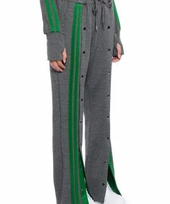 ACQUAINTED SNAP FRONT WIDE LEG SWEATPANT -FINESSE-shop acquainted snap front wide leg sweatpant grey 3 3