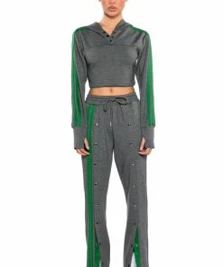 ACQUAINTED SNAP FRONT WIDE LEG SWEATPANT -FINESSE-shop acquainted snap front wide leg sweatpant grey 4 4