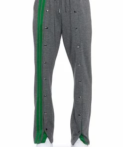 ACQUAINTED SNAP FRONT WIDE LEG SWEATPANT -FINESSE-shop acquainted snap front wide leg sweatpant grey 6 6