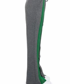 ACQUAINTED SNAP FRONT WIDE LEG SWEATPANT -FINESSE-shop acquainted snap front wide leg sweatpant grey 7 7