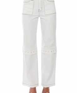 ADDY STUDDED HARDWARE RELAXED FIT JEANS -FINESSE-shop addy studded hardware relaxed fit jeans light blue denim 3 3