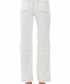 ADDY STUDDED HARDWARE RELAXED FIT JEANS -FINESSE-shop addy studded hardware relaxed fit jeans light blue denim 5 5