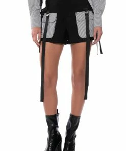 ALICE STRIPED CARGO SHORTS