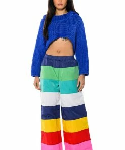 ALL EYES ON ME WIDE LEGGED PANTS 10 ALL EYES ON ME WIDE LEGGED PANTS -FINESSE-shop all eyes on me wide legged pants multi 3 3