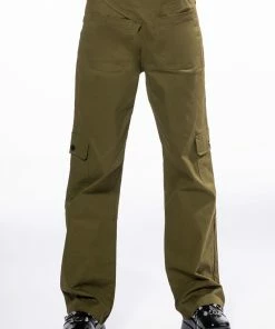 ALL I WANT DETAILED WAIST STRAIGHT LEG CARGO PANT 9 ALL I WANT DETAILED WAIST STRAIGHT LEG CARGO PANT -FINESSE-shop all i want detailed waist straight leg cargo pant green 3 3