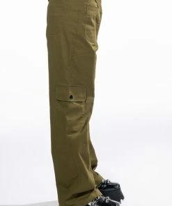 ALL I WANT DETAILED WAIST STRAIGHT LEG CARGO PANT 10 ALL I WANT DETAILED WAIST STRAIGHT LEG CARGO PANT -FINESSE-shop all i want detailed waist straight leg cargo pant green 4 4