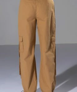 ALL IN A DAYS WORK HIGH RISE CARGO PANT -FINESSE-shop all in a days work high rise cargo pant light brown 7 7 c1