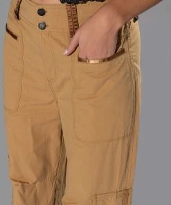ALL IN A DAYS WORK HIGH RISE CARGO PANT -FINESSE-shop all in a days work high rise cargo pant light brown 8 8 c1