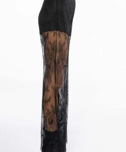 ALL OVER LACE HIGH WAIST WIDE LEG TROUSER -FINESSE-shop all over lace high waist wide leg trouser black 4 4