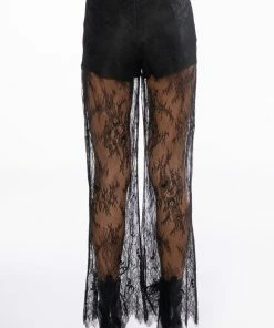 ALL OVER LACE HIGH WAIST WIDE LEG TROUSER -FINESSE-shop all over lace high waist wide leg trouser black 5 5
