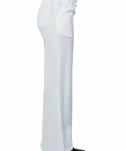 ALWAYS ON FAUX LEATHER CONTRAST TROUSER -FINESSE-shop always on faux leather contrast trouser white black 6 6