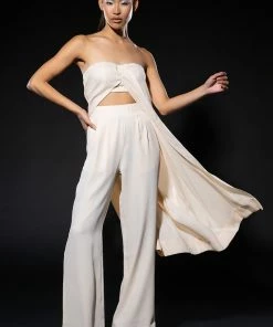 AMELIA PALAZZO PANT 10 AMELIA PALAZZO PANT -FINESSE-shop amelia palazzo pant ivory 3 3