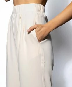 AMELIA PALAZZO PANT 14 AMELIA PALAZZO PANT -FINESSE-shop amelia palazzo pant ivory 7 7