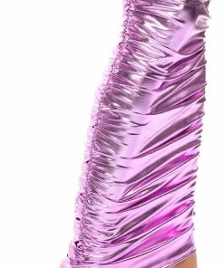 ANGEL ENERGY METALLIC MAXI SKIRT -FINESSE-shop angel energy metallic maxi skirt pink 10 10