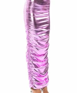ANGEL ENERGY METALLIC MAXI SKIRT -FINESSE-shop angel energy metallic maxi skirt pink 7 7