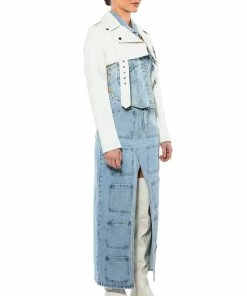 ANGELICA DENIM MIDI OPEN SLIT SKIRT 15 ANGELICA DENIM MIDI OPEN SLIT SKIRT -FINESSE-shop angelica denim midi open slit skirt light blue denim 6 6