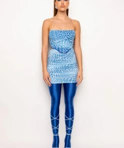 APOLLO RUCHED MESH MINI SKIRT -FINESSE-shop apollo ruched mesh mini skirt blue multi 12 12