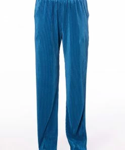 ASTRID PLEATED PALAZZO PANT -FINESSE-shop astrid pleated palazzo pant blue 4 4