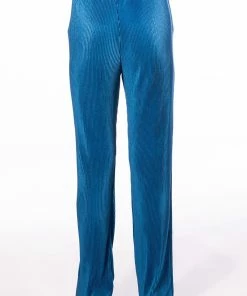 ASTRID PLEATED PALAZZO PANT -FINESSE-shop astrid pleated palazzo pant blue 6 6