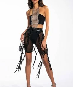 BARELY THERE MESH BIKER SHORT -FINESSE-shop barely there mesh biker short black 3 3 c1