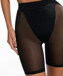 BARELY THERE MESH BIKER SHORT -FINESSE-shop barely there mesh biker short black 8 8 c1