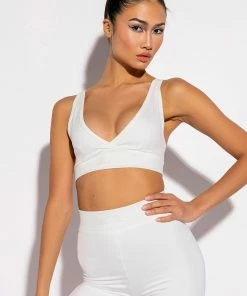 BASIC LUXE WHITE BIKER SHORT -FINESSE-shop basic luxe white biker short white 4 4