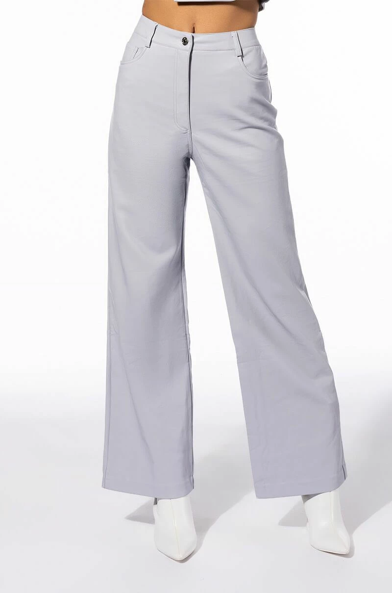 BE ABOUT IT FAUX LEATHER WIDE LEG PANTS 3 BE ABOUT IT FAUX LEATHER WIDE LEG PANTS - Image 3
