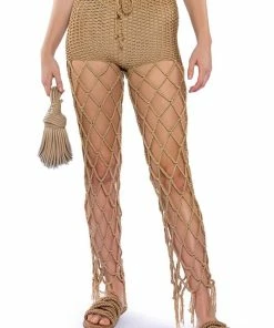 BEACHY KEEN KNIT CUTOUT PANTS -FINESSE-shop beachy keen knit cutout pants mocha 3 3 c1