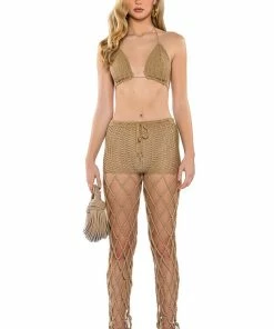 BEACHY KEEN KNIT CUTOUT PANTS -FINESSE-shop beachy keen knit cutout pants mocha 4 4 c1