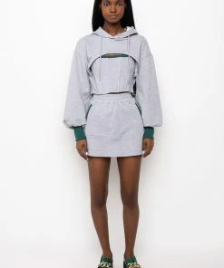 BEAM ME UP MINI SKIRT 13 BEAM ME UP MINI SKIRT -FINESSE-shop beam me up mini skirt grey 7 7 c1