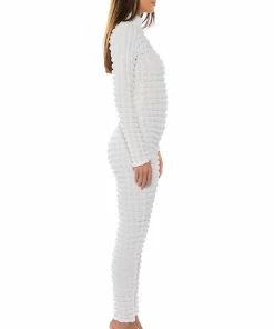 BEAT THE ODDS TEXTURED CATSUIT -FINESSE-shop beat the odds textured catsuit white 3 3