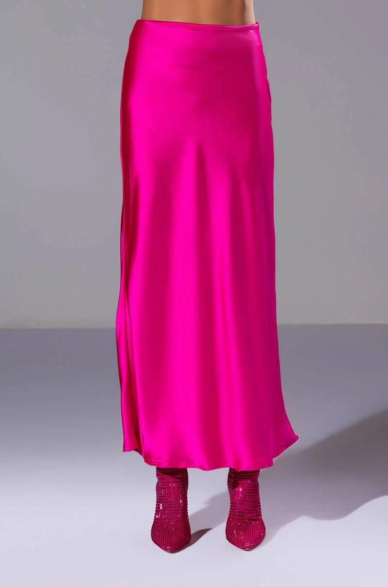 BEAUTIFUL HEART SATIN MAXI SKIRT 4 BEAUTIFUL HEART SATIN MAXI SKIRT - Image 4