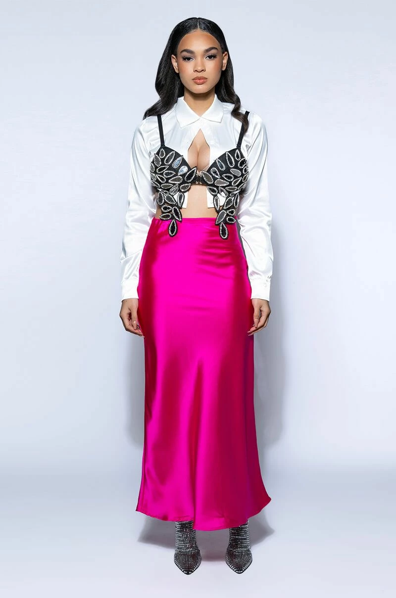 BEAUTIFUL HEART SATIN MAXI SKIRT 1 BEAUTIFUL HEART SATIN MAXI SKIRT