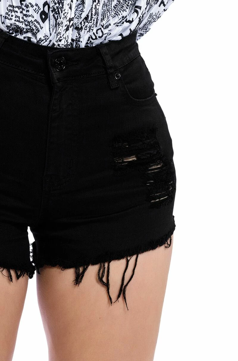 BELLA VITA DISTRESSED DENIM SHORT 9 BELLA VITA DISTRESSED DENIM SHORT - Image 9