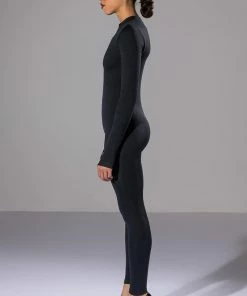 BEST WITH ANYTHING ZIP UP CATSUIT -FINESSE-shop best with anything zip up catsuit black 5 5