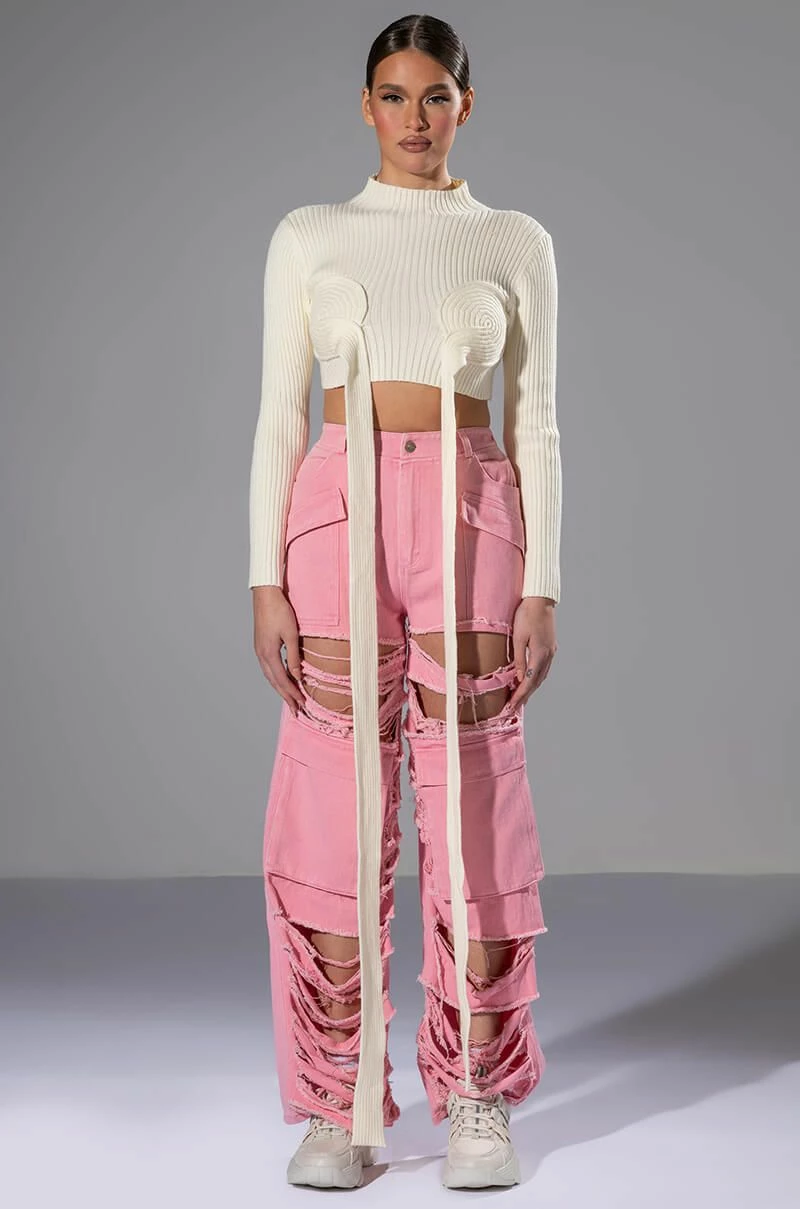 BESTIES FAVORITE DISTRESSED CARGO PANTS 3 BESTIES FAVORITE DISTRESSED CARGO PANTS - Image 3