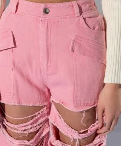 BESTIES FAVORITE DISTRESSED CARGO PANTS 15 BESTIES FAVORITE DISTRESSED CARGO PANTS -FINESSE-shop besties favorite distressed cargo pants pink 8 8