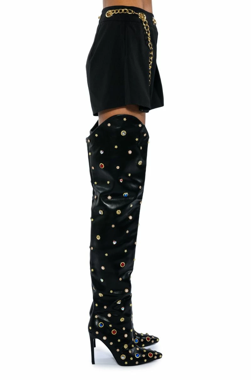 BETTER DAYS FLOUNCE SHORT WITH CHAIN BELT 8 BETTER DAYS FLOUNCE SHORT WITH CHAIN BELT - Image 8