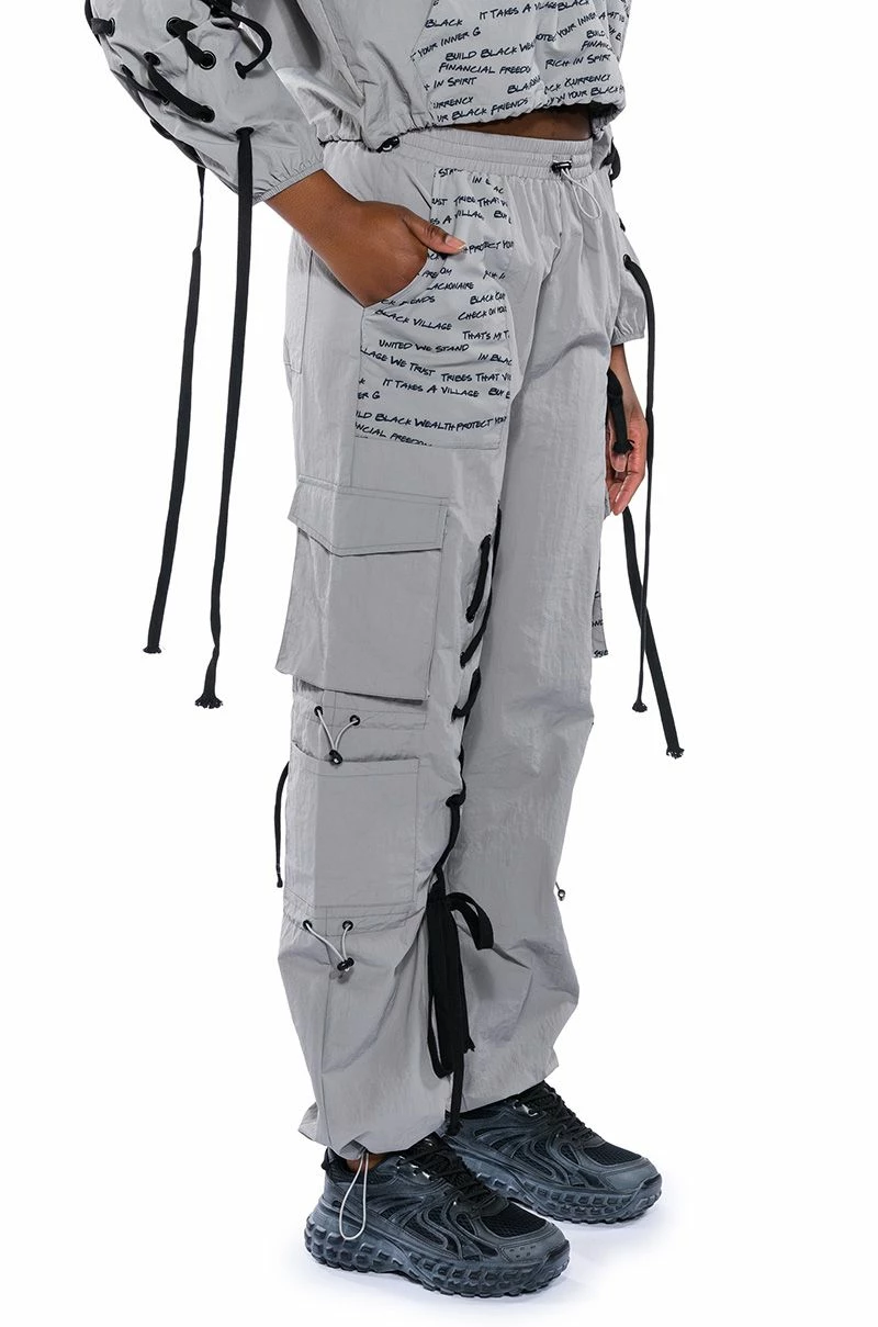 BLACK VILLAGE FOUNDATION LOGO LACE UP DETAIL JOGGER 2 BLACK VILLAGE FOUNDATION LOGO LACE UP DETAIL JOGGER - Image 2