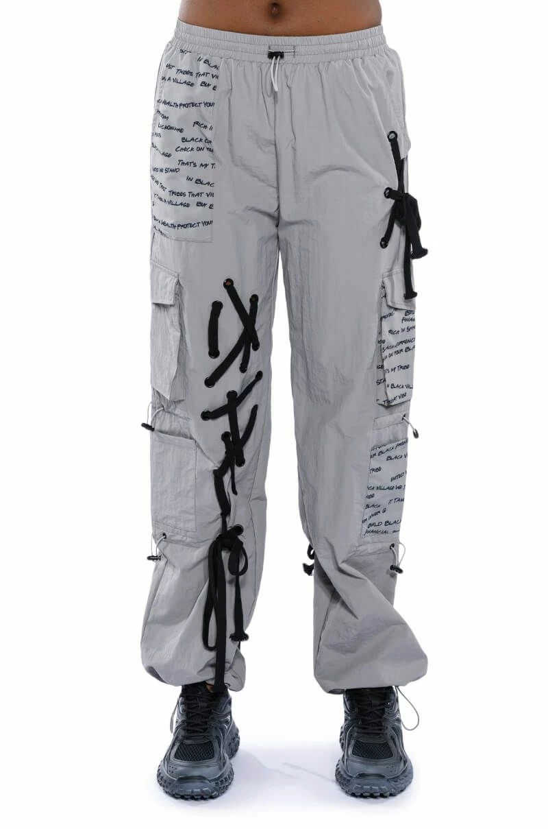BLACK VILLAGE FOUNDATION LOGO LACE UP DETAIL JOGGER 5 BLACK VILLAGE FOUNDATION LOGO LACE UP DETAIL JOGGER - Image 5