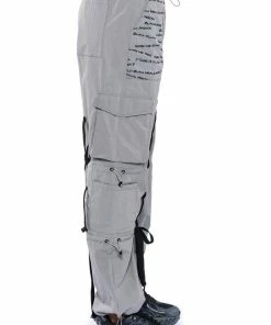 BLACK VILLAGE FOUNDATION LOGO LACE UP DETAIL JOGGER 14 BLACK VILLAGE FOUNDATION LOGO LACE UP DETAIL JOGGER -FINESSE-shop black village foundation logo lace up detail jogger grey 6 6
