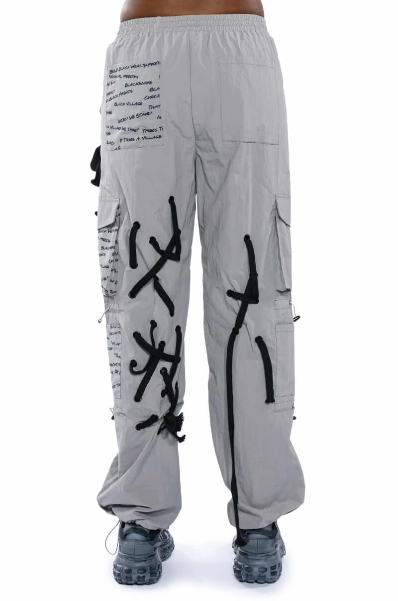 BLACK VILLAGE FOUNDATION LOGO LACE UP DETAIL JOGGER 7 BLACK VILLAGE FOUNDATION LOGO LACE UP DETAIL JOGGER - Image 7