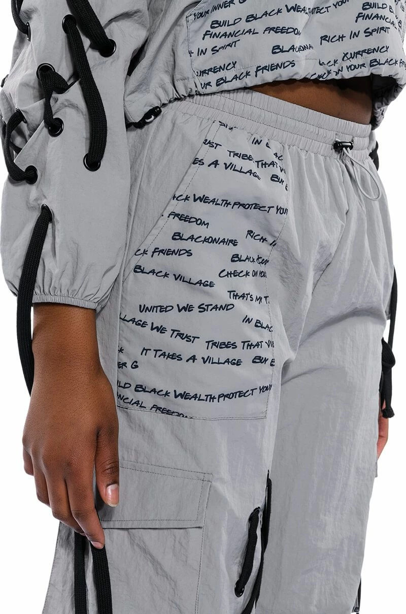 BLACK VILLAGE FOUNDATION LOGO LACE UP DETAIL JOGGER 9 BLACK VILLAGE FOUNDATION LOGO LACE UP DETAIL JOGGER - Image 9