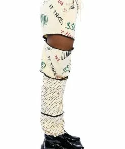 BLACK VILLAGE FOUNDATION ZIPPER DETAIL SWEATPANT -FINESSE-shop black village foundation zipper detail sweatpant beige multi 8 8