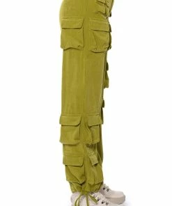 BLAKELY WIDE LEG CARGO PANT -FINESSE-shop blakely wide leg cargo pant green 6 6