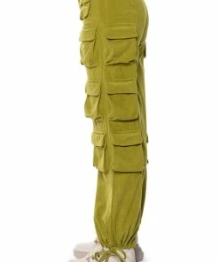 BLAKELY WIDE LEG CARGO PANT -FINESSE-shop blakely wide leg cargo pant green 7 7