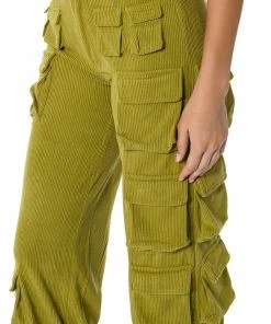 BLAKELY WIDE LEG CARGO PANT -FINESSE-shop blakely wide leg cargo pant green 9 9