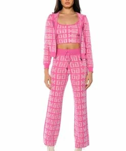 BLOWN AWAY WIDE LEG KNIT PANT -FINESSE-shop blown away wide leg knit pant pink 5 5